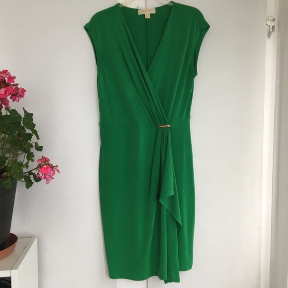 MICHAEL Michael Kors Dresses & Skirts - MICHAEL Michael Kors Green V-Neck Dress